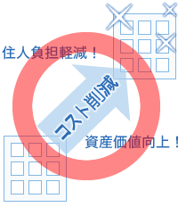 コスト削減で住人負担軽減！資産価値向上！ 